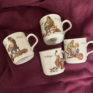 Illustrated Ceramic Mug Set